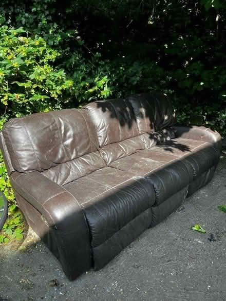 Photo of free Leather sofa (Salford M6) #2
