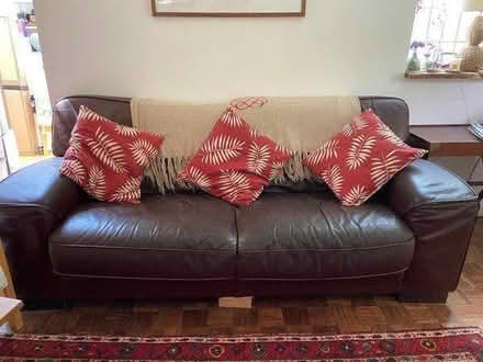 Photo of free Leather Sofa (Uckfield, Ringles Cross TN22) #3