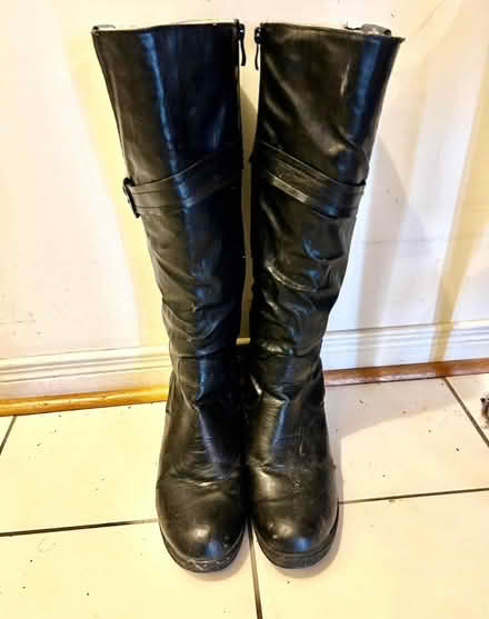Photo of free Women’s black boots size 11 Medium (Morningside and Milner.) #1