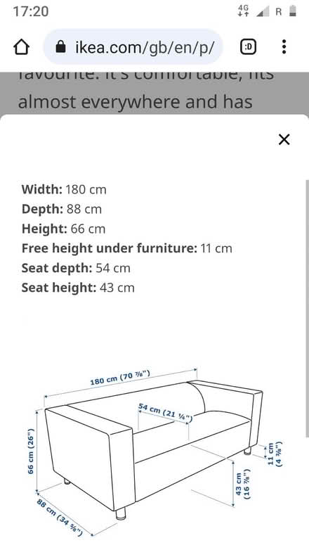 Photo of free Klippan 2-seat sofa – grey (Meanwood LS6) #2