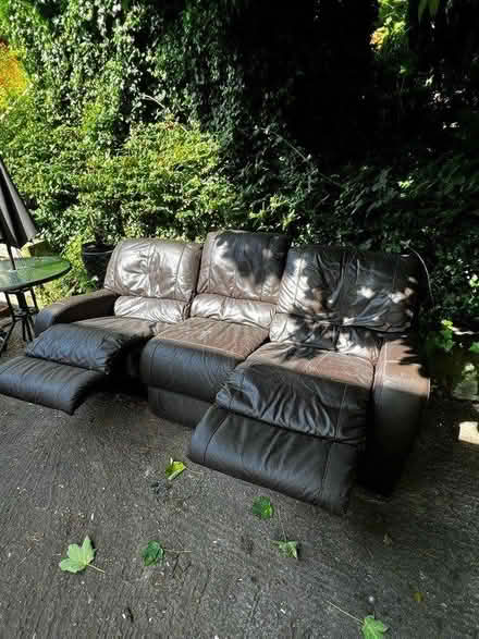 Photo of free Leather sofa (Salford M6) #1