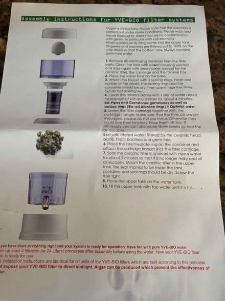 Photo of free Yve-bio water filter system (Ashley) #1