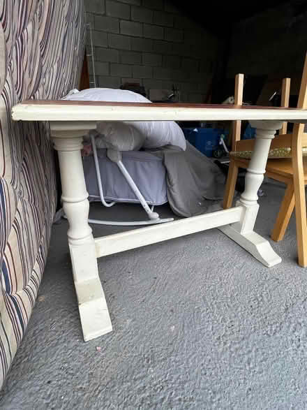 Photo of free Small solid wood table (Lupton LA6) #1