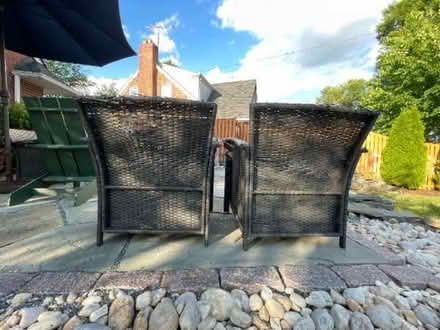 Photo of free Patio chairs, some damage (20018, Langdon/Brentwood) #2