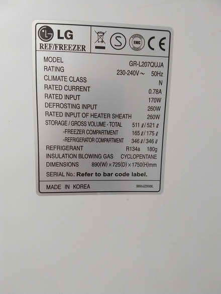Photo of free American Style Samsung Freezer (Southend-on-Sea, SS2) #3