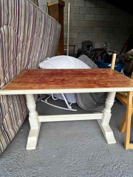 Photo of free Small solid wood table (Lupton LA6) #3