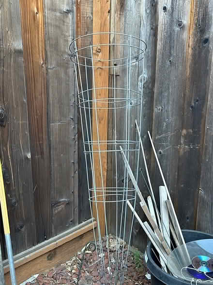 Photo of free 6 Vegetable/tomato cages (Redwood city) #1