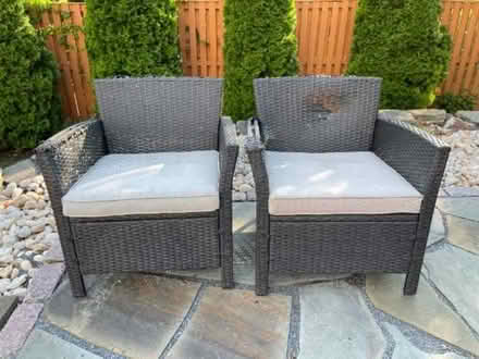 Photo of free Patio chairs, some damage (20018, Langdon/Brentwood) #1