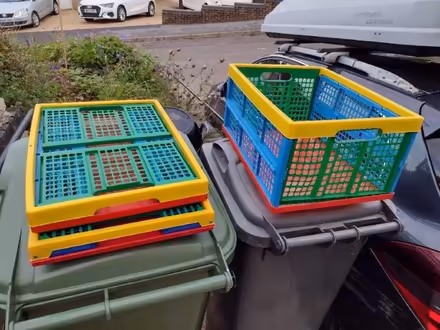 Photo of free Collapsible storage crates x3 (Dursley GL11) #1