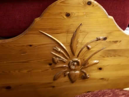 Photo of free King size pine bed head and foot (Liff DD2) #1
