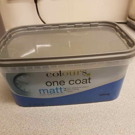 Photo of free 2.5 L Tub of One Coat Blue Paint (Handforth SK9) #1