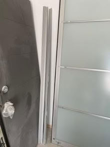 Photo of free 1 Ikea Glass 7 & Aluminum Door (NE Portland) #1