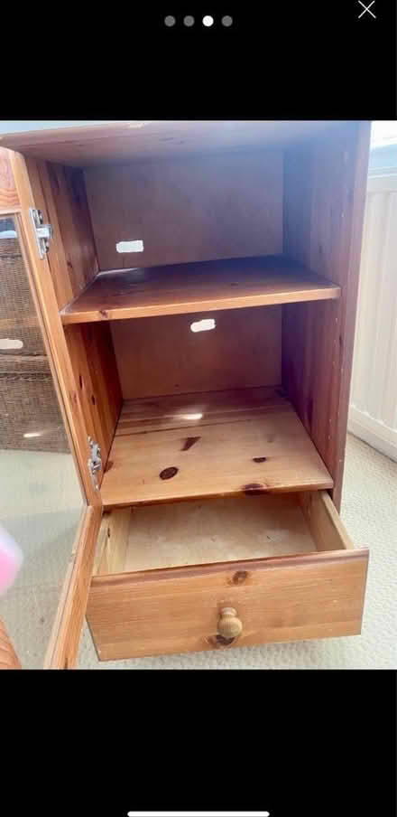 Photo of free Small pine glazed cupboard (Flint) #2