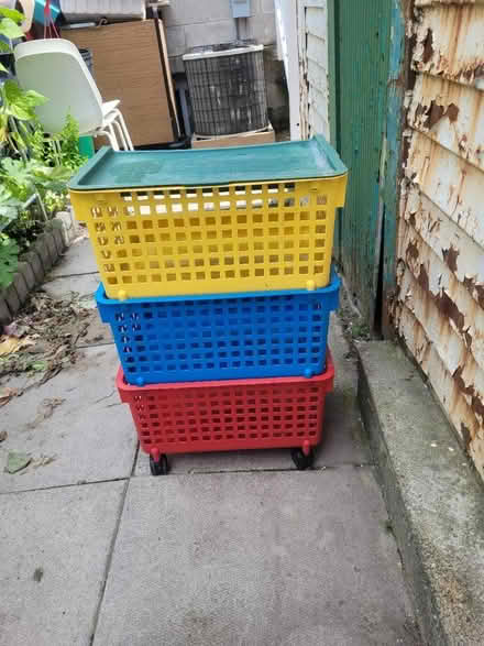 Photo of free Stackable Shelves w/ wheels (Toronto central west) #2