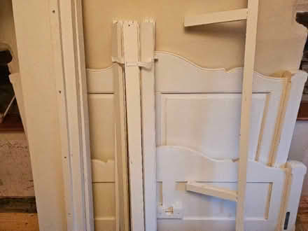Photo of free White Wooden Double Bed Frame (Buckeridge DY14) #1