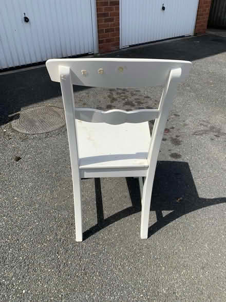 Photo of free White Ikea Lanni chair (Hallam Fields) #3