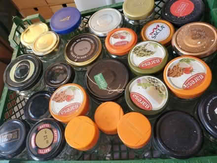 Photo of free Four trays of glass screw top jars ( Large, medium & small) (Coton Hill SY1) #3