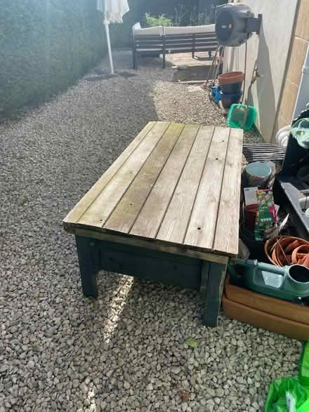 Photo of free Big wooden planter/sandpit with lid (Weston) #3