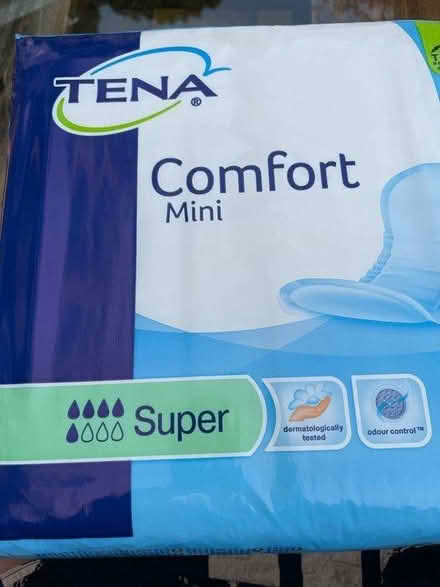Photo of free Tena comfort pads (N16 Newington Green Islington) #1