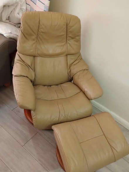 Photo of free Leather chair and foot stall (Milton keynes, oldbrook, MK6) #4
