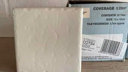 Photo of free 5 ceramic wall tiles (Boroughbridge YO51) #1