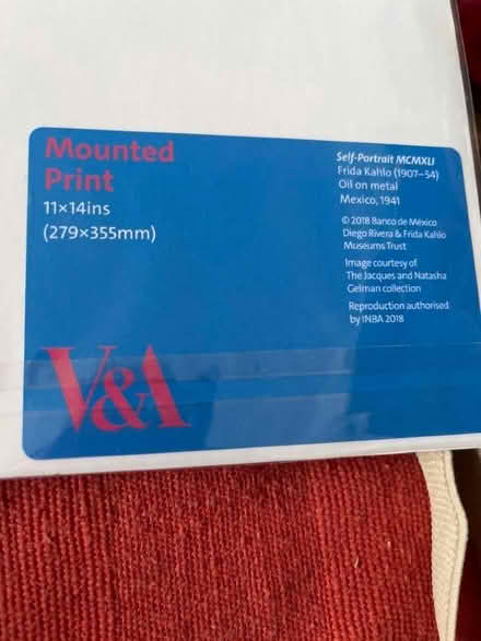 Photo of free Frida Kahlo print from the V&A (Shoreham-by-Sea BN43) #2
