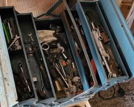 Photo of free Various tool and container (Barnard's Green WR14) #2