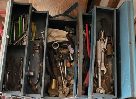 Photo of free Various tool and container (Barnard's Green WR14) #1