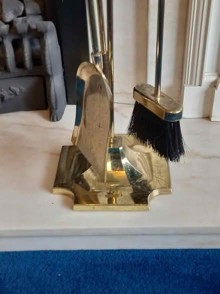 Photo of free brass fire irons set (Moortown LS17) #1