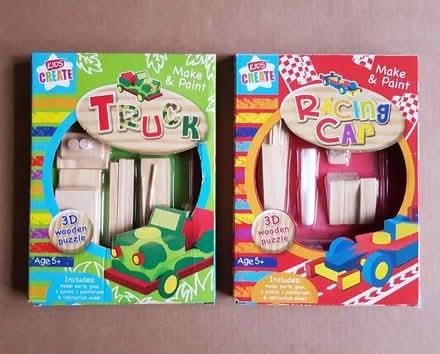 Photo of free 2 Wooden Craft Kits Need Glue/Paint (Handforth SK9) #1