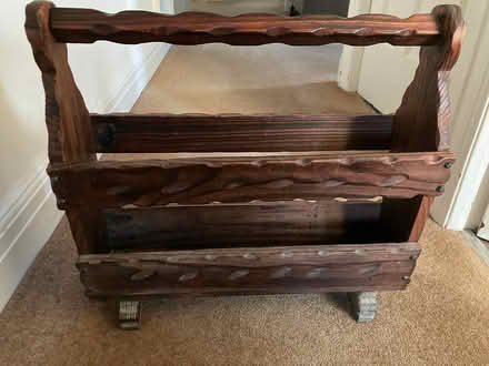 Photo of free Wooden magazine rack (Leeds) #1
