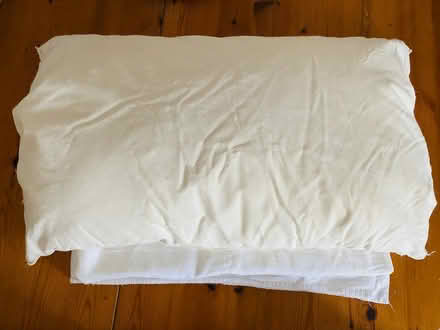 Photo of free Feather pillow and double sheet (Enfield Ridgeway EN2) #1