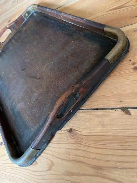 Photo of free Nice old tray with metal edges (Shoreham-by-Sea BN43) #1