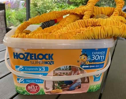 Photo of free Garden hose, stretch up to 30m with fittings (Willington DE65) #1