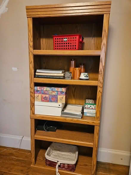 Photo of free Wood Bookshelf (Medford) #1