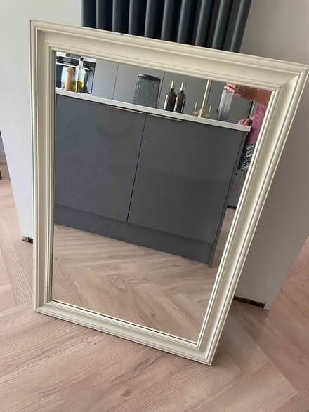 Photo of free Wooden framed mirror (Pembury TN2) #1