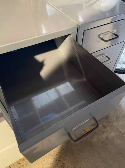 Photo of free Metal storage drawers x2 (Willington DE65) #2