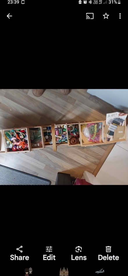 Photo of free Embroidery box with thread and bits (Ellesmere Port CH66) #2