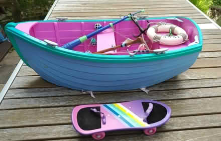 Photo of free Boat and Skateboard for 18" doll (Greenbank and Hunt Club) #1