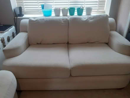 Photo of free Cream sofa (Stow on the wold) #4