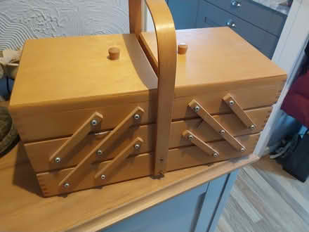 Photo of free Embroidery box with thread and bits (Ellesmere Port CH66) #1