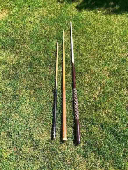 Photo of free 3 Snooker cues (Tickenham BS21) #1