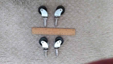 Photo of free 4 small castor wheels (Hazel Grove SK7) #1