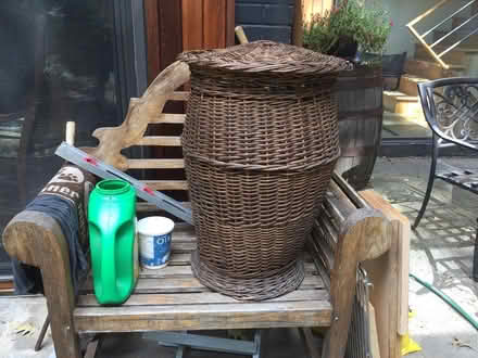 Photo of free Antique wicker laundry hamper (Etobicoke South) #1