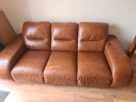 Photo of free Leather sofa (Lower Stoke CV1) #1