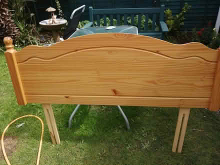 Photo of free Wooden double headboard (Denmead Waterlooville PO76) #2