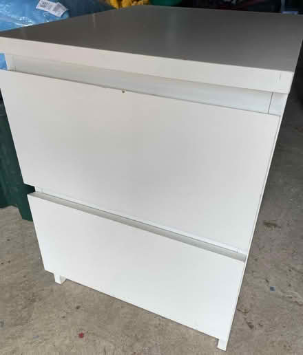 Photo of free White Bedside cabinet (Willington DE65) #2