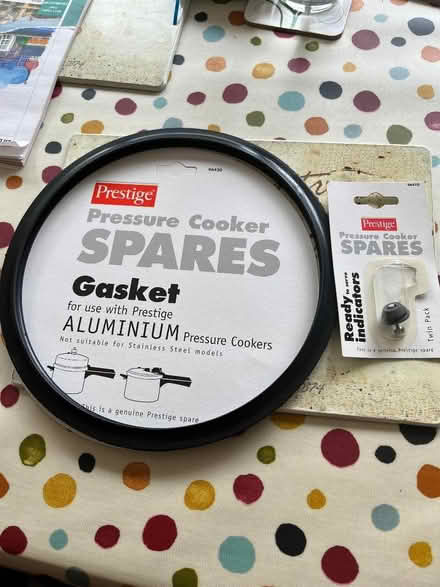 Photo of free Spares for Prestige pressure cooker (Rhydycroesau SY10) #1