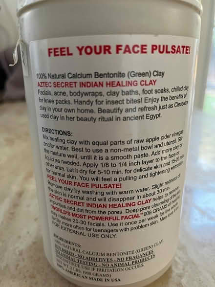 Photo of free "Aztec Secret", facial clay (La Crescenta, CA) #3