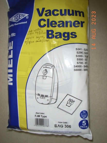 Photo of free Vacuum Cleaner Bags Miele (GL53 Leckhampton) #1